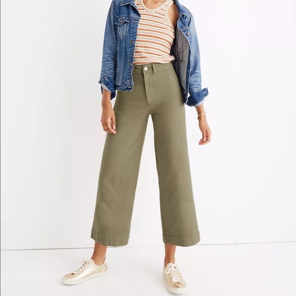 emmett wide leg crop pants madewell